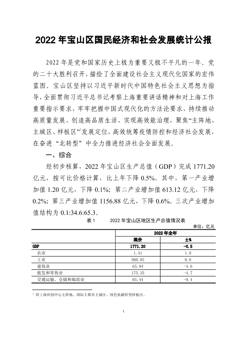 2022年宝山区国民经济和社会发展统计公报.pdf