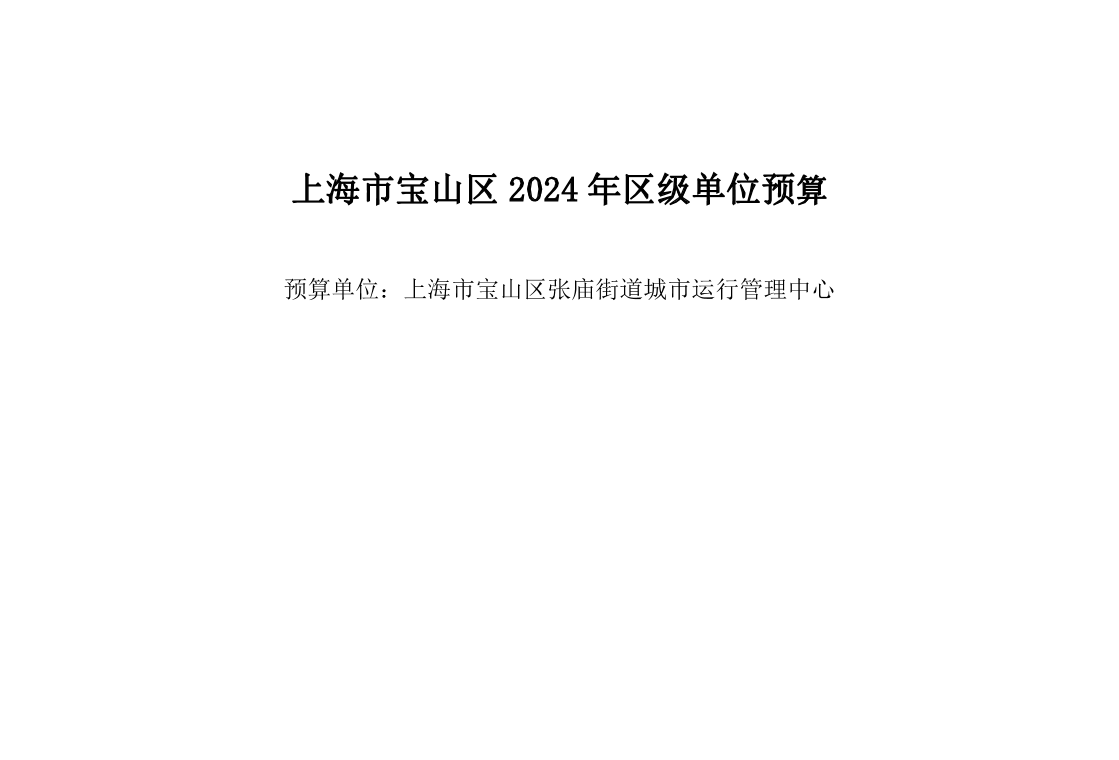 宝山区张庙街道城市运行管理中心2024年单位预算.pdf